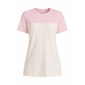 SKIMS Cotton Jersey Colorblock T Shirt Pink Cream XS